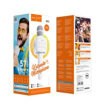 Ασύρματο Μικρόφωνο και Ηχείο Hoco BK5 Cantando V.5.0 Ασημί 5W με Λειτουργία Karaoke και Υποδοχή Micro SD Κάρτας