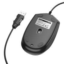 Ενσύρματο Ποντίκι Gaming Hoco GM37 Wonderful με 4  Πλήκτρα, Φωτισμό, 2400 DPI Μαύρο