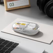 Bluetooth Ποντίκι Hoco GM35 General Wireless με 5  Πλήκτρα DPI 1600 Γκρι Διάφανο