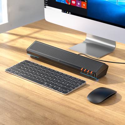 Computer Speaker Hoco BS66 Smooth 6W USB2.0 Bluetooth v5.0 και Κουμπιά Λειτουργιών Μαύρο