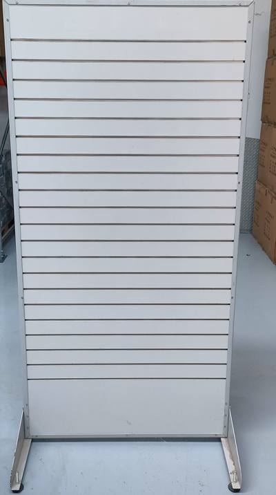 Ξύλινο Σταντ Βαρέως Τύπου  Διπλής Όψεως με Οδηγούς Ραφιών 185x90 cm