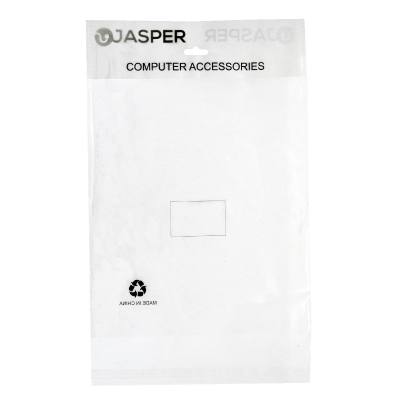 Διάφανο Σακουλάκι Πολλαπλών Χρήσεων Jasper 25.5 x 12.5 cm 10τμχ με Αυτοκόλλητη Ταινία