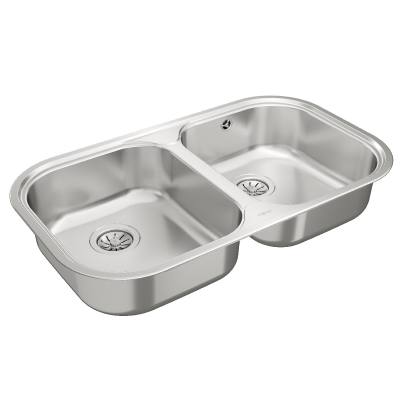 Νεροχύτης Inox TEKA 2 Γούρνες  για Ένθετη Τοποθέτηση 82.8x48.5cm STYLO 2B TOTAL Σαγρέ 11107038