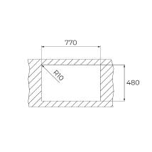 Νεροχύτης Inox TEKA 2 Γούρνες  για Ένθετη Τοποθέτηση 79x50cm STARBRIGHT 80 EASY 115050003
