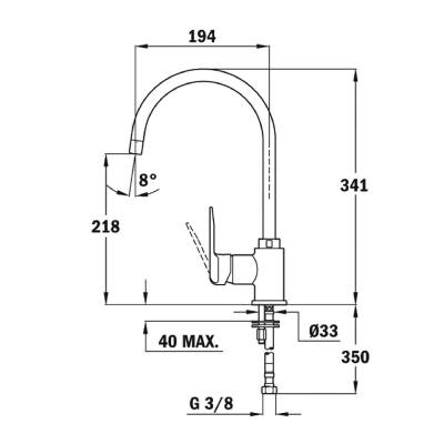Μπαταρία Νεροχύτη Inox TEKA Περιστρεφόμενη IN 995 1/2’’EASY 53991512
