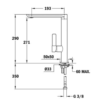 Μπαταρία Νεροχύτη Inox TEKA Περιστρεφόμενη με Minimal Design FO 915 1/2’’TOTAL 629150210