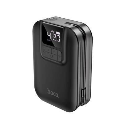 Smart Air Pump Hoco S53 Breeze 5000mAh 3.5 bar Πίεση Αέρα με 4 Τρόπους Λειτουργίας και Led Φακό  Μαύρο