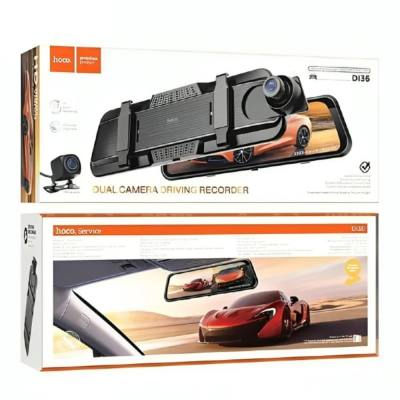 Καταγραφική Κάμερα Αυτοκινήτου Hoco DI36 1080p Full HD Ultra Wide Γωνία Λήψης 145° 9.66" Οθόνη Αφής και 720p Rear Camera