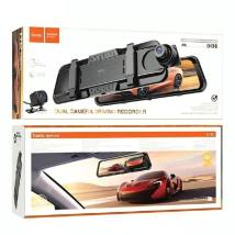 Καταγραφική Κάμερα Αυτοκινήτου Hoco DI36 1080p Full HD Ultra Wide Γωνία Λήψης 145° 9.66" Οθόνη Αφής και 720p Rear Camera