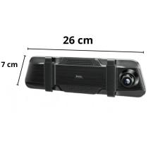 Καταγραφική Κάμερα Αυτοκινήτου Hoco DI36 1080p Full HD Ultra Wide Γωνία Λήψης 145° 9.66" Οθόνη Αφής και 720p Rear Camera
