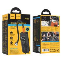 Smart Air Pump Hoco PH55 Roys 2.5 bar Πίεση Αέρα με Led Ένδειξη Λειτουργιών και Led Φακό  Μαύρο