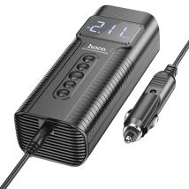 Smart Air Pump Hoco PH55 Roys 2.5 bar Πίεση Αέρα με Led Ένδειξη Λειτουργιών και Led Φακό  Μαύρο