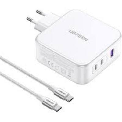 Ugreen Charger 15339 Nexode 2xUSB-C USB-A 3.0 PD3.0 QC4.0 GaN 140W white (15339) (UGR15339)