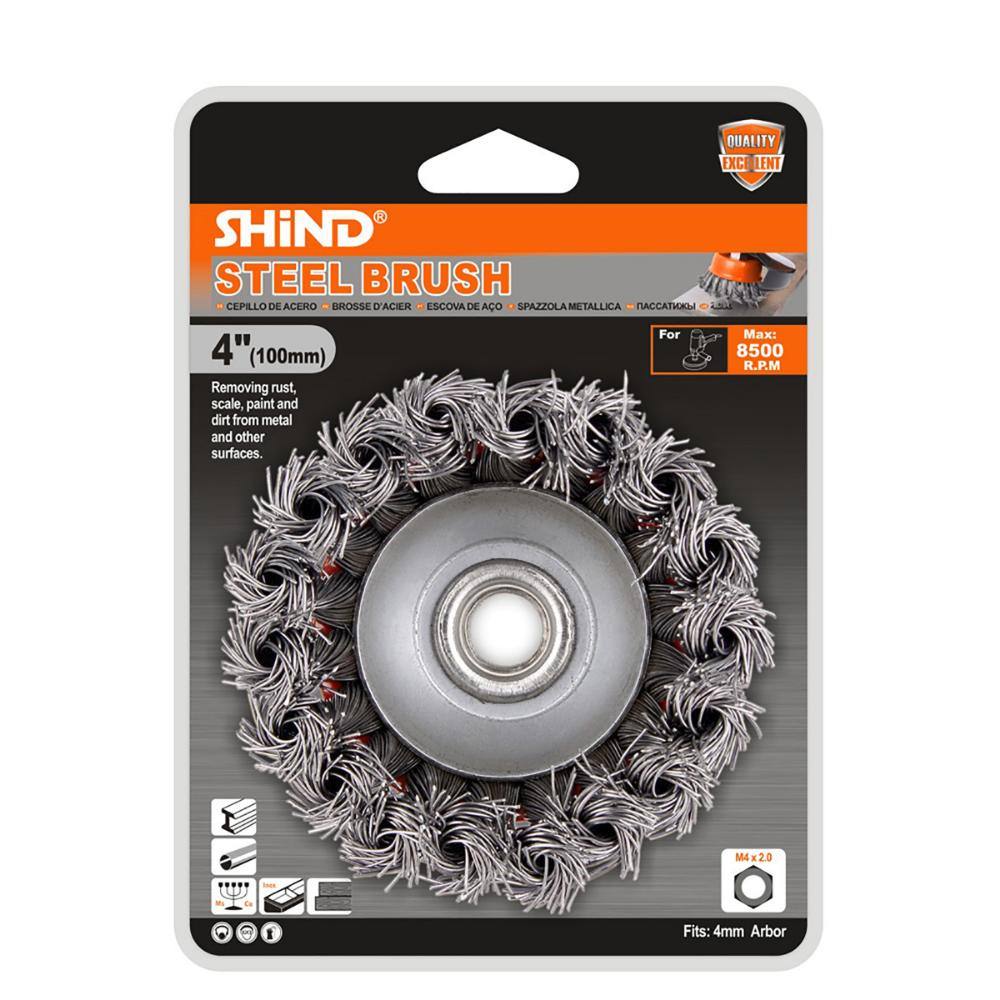 Shind Συρματοβουρτσα Γωνιακου Τροχου Στριφτη 100mm (SHI-94932) (SHI94932)