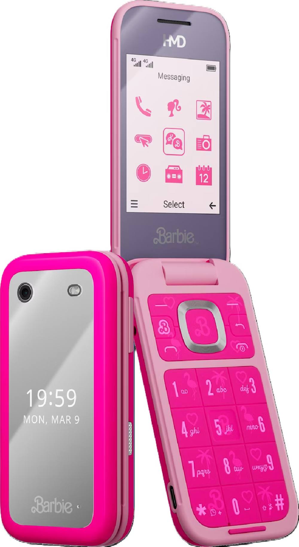 HMD Barbie Phone TA-1681 Dual Sim 4G 2.8" 1450 mAh Ροζ GR