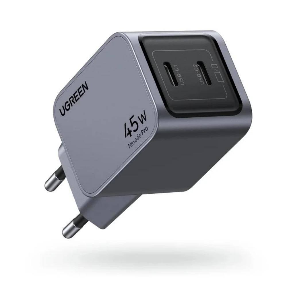 Ugreen Nexode Pro 45W wall charger 2x USB-C gray (35008) (UGR35008)