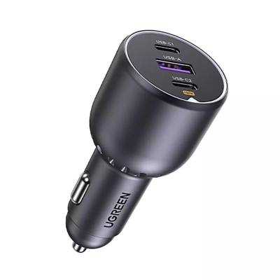 Ugreen EC705 2x USB-C + USB car charger 130W black (35025) (UGR35025)