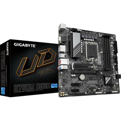Gigabyte B760M DS3H DDR4 motherboard Intel B760 LGA 1700 micro ATX GIG (B760M DS3H DDR4) (GIGB760MDS3HDDR4)