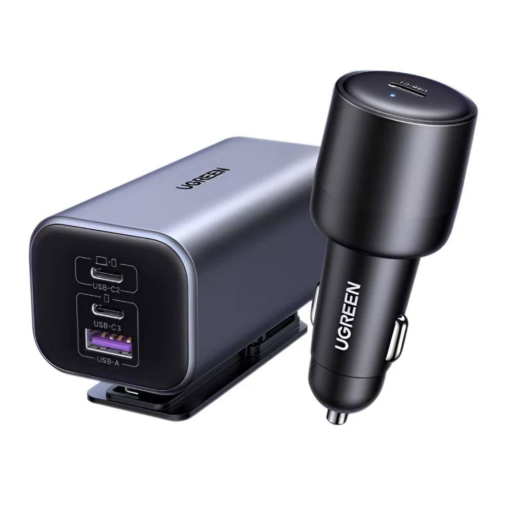 Ugreen Φορτιστής αυτοκινήτου EC706 USB + 2x USB-C 150W (35571) (UGR35571)