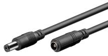 GOOBAY καλώδιο προέκτασης τροφοδοσίας 76671, 5.5x2.1mm, 5m, μαύρο
