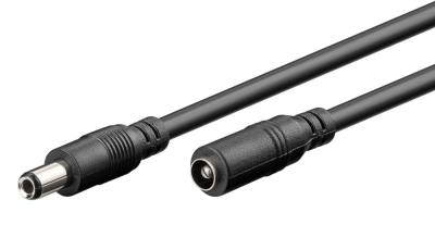 GOOBAY καλώδιο προέκτασης τροφοδοσίας 71401, 5.5x2.5mm, 3m, μαύρο