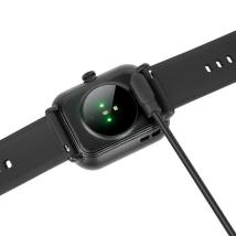 Φορτιστής Hoco για Y3 Pro Smart Sports Watch Μαύρος Απόσταση Μαγνητών: 0,6mm Απόσταση Επαφών: 0,3mm