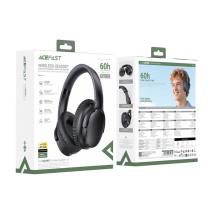 Wireless Ακουστικά Stereo Acefast H10 500mAh v5.4 Hi-Fi με Μικρόφωνο AUX USB-C Μαύρα