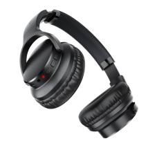 Wireless Ακουστικά Stereo Acefast H10 500mAh v5.4 Hi-Fi με Μικρόφωνο AUX USB-C Μαύρα