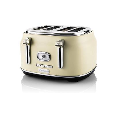 Φρυγανιέρα 4 Θέσεων 1750 W Λευκή Retro Series