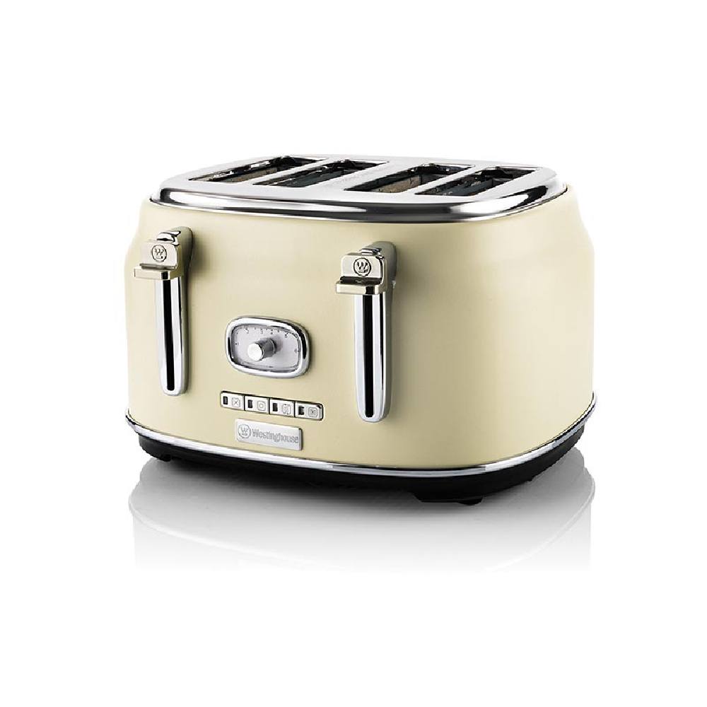 Φρυγανιέρα 4 Θέσεων 1750 W Λευκή Retro Series