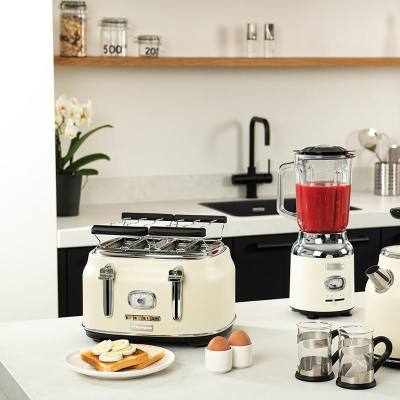 Φρυγανιέρα 4 Θέσεων 1750 W Λευκή Retro Series