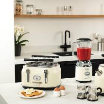 Φρυγανιέρα 4 Θέσεων 1750 W Λευκή Retro Series