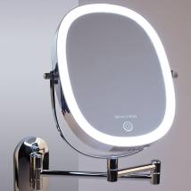 Καθρέφτης Επιτοίχιος Δύο Όψεων με Φως 23x11 cm