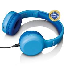 Ασύρματα / Ενσύρματα Over Ear Παιδικά Ακουστικά Με Bluetooth & 200 Ώρες Λειτουργίας Γαλάζια