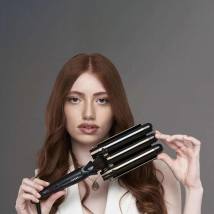 Επαγγελματικό Τριπλό Ψαλίδι Μαλλιών 25 mm για μπούκλες με Πλάκες Τιτανίου