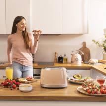 Φρυγανιέρα 2 Θεσεων 850W Μπεζ