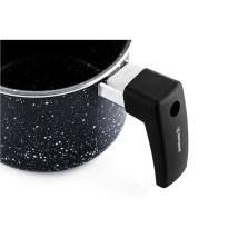 Σετ Κατσαρολάκια Γάλακτος Από Αλουμίνιο Με Αντικολλητική Επίστρωση Μάρμαρου & Γυάλινο Καπάκι 2 Τμχ