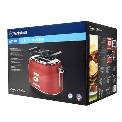 Φρυγανιέρα 2 Θέσεων 815 W Κόκκινη Retro Series