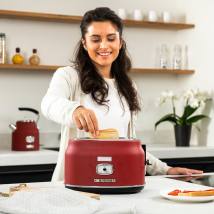 Φρυγανιέρα 2 Θέσεων 815 W Κόκκινη Retro Series