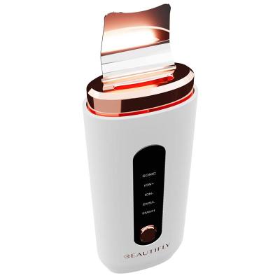 Σπατούλα Cavitation Peeling Προσώπου για Καθαρισμό/Αντιγήρανση με Υπερηχητικές Δονήσεις, Φωτοθεραπεία, ΙΟΝ+/-και EMS