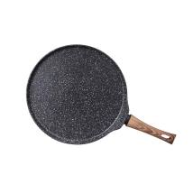 Κρεπιέρα Από Αλουμίνιο Με Αντικολλητική Επίστρωση Μάρμαρου 28 cm & Ξύλινη Λαβή