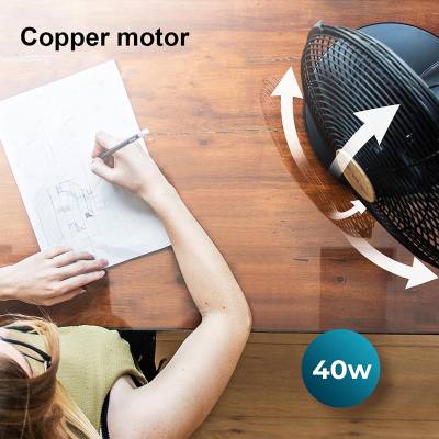 Επιτραπέζιος Ανεμιστήρας 40 W με μεταλλικά Πτερύγια
