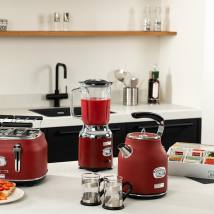 Μπλέντερ Με Γυάλινη Κανάτα 1. 5 Lt 600 W Κόκκινο Retro Series