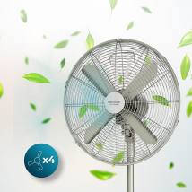 Ανεμιστήρας Ορθοστάτης 50 W με Μεταλλικά Πτερύγια