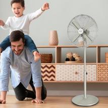 Ανεμιστήρας Ορθοστάτης 50 W με Μεταλλικά Πτερύγια