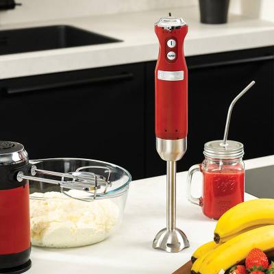 Ραβδομπλέντερ Με Ανοξείδωτη Ράβδο 600 W Κόκκινο Retro Series