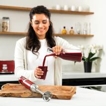 Ραβδομπλέντερ Με Ανοξείδωτη Ράβδο 600 W Κόκκινο Retro Series