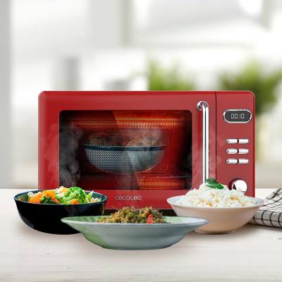 Φούρνος Μικροκυμάτων με Grill 20 Lt Κόκκινος