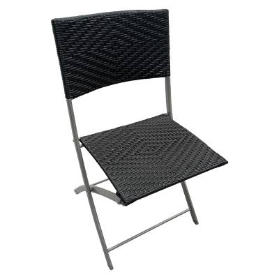 Σετ Τραπέζι με Γυάλινη επιφάνεια και Δύο Καρέκλες Rattan