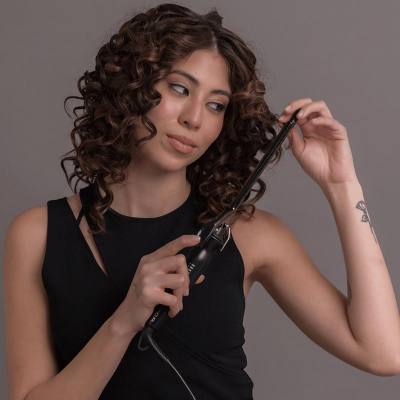 Επαγγελματικό Ψαλίδι Μαλλιών 9 mm για μπούκλες με Πλάκες Τιτανίου